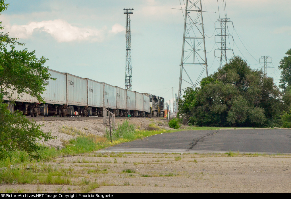 NS ES40DC & C40-9W with Roadrailers